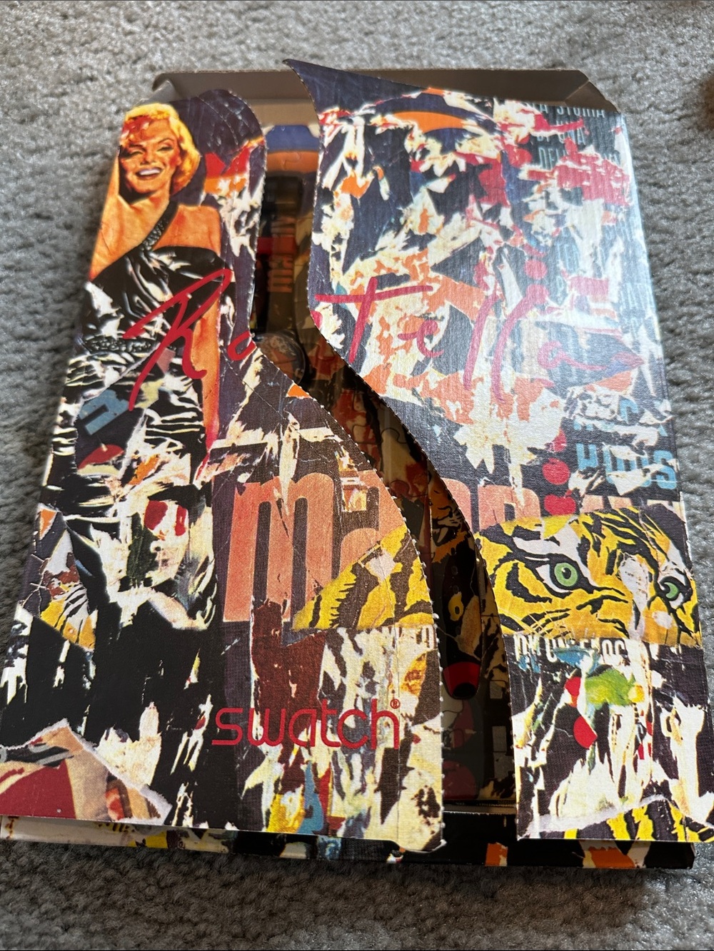 Limited Edition Swatch Set Marilyn Monroe and Tiger Sealed Watches